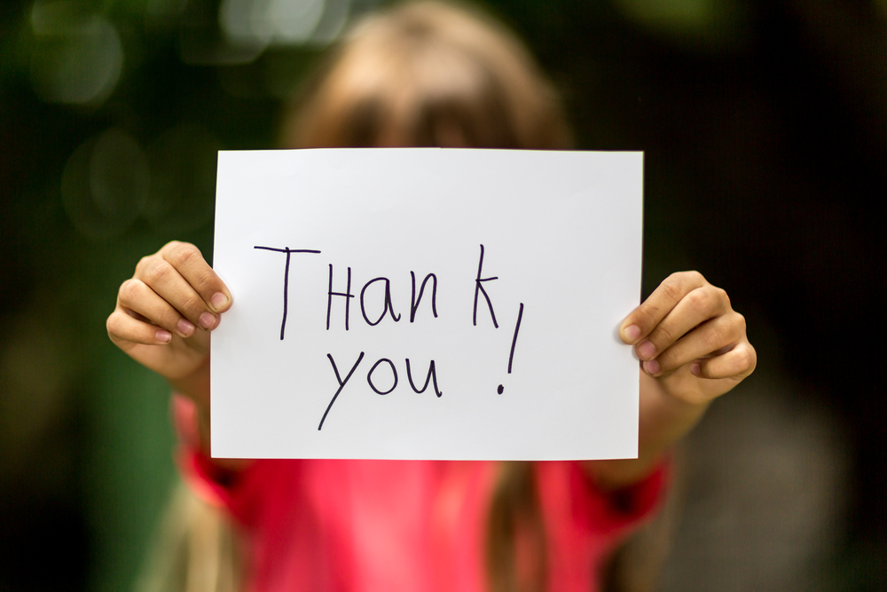 Saying Thank You: Creative Ways to Teach Your Child Gratitude
